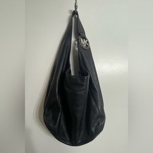 Michael Kors - Black Leather Hobo Shoulder Bag